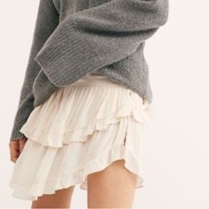 NWT Free People Costello Ruffled Skirt
